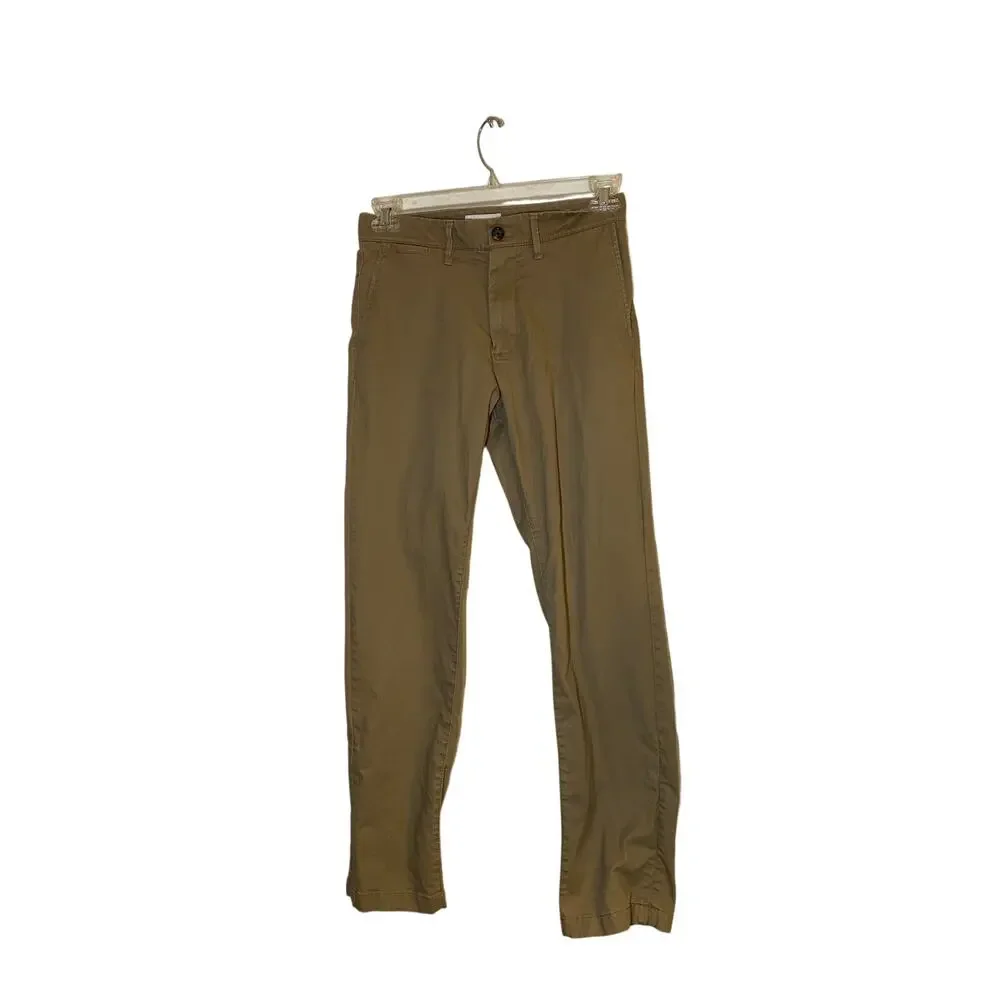 R113 Goodfellow and Co Mens Khaki Chino Pants 29x30 Straight Leg Cotton
